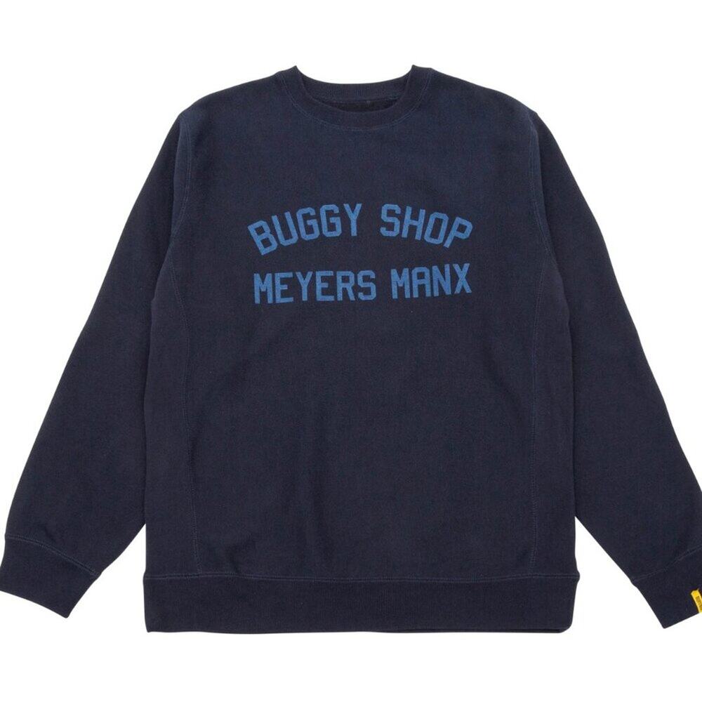 Meyers Manx Buggy Shop Long Sleeve Sweatshirt Blue size large